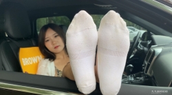 【A&F】New Sexy asia fanfan`s foot sex sock 4K