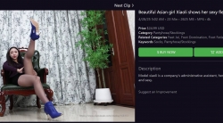 Beautiful Asian girl Xiaoli shows her sexy flexible little feet77 4K